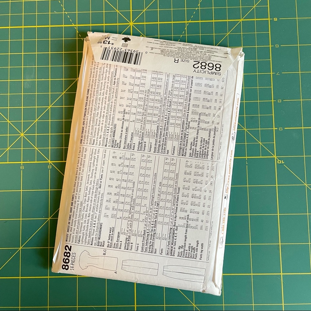 90’s Simplicity “Millennium” Pattern #8682 - Picture 2 of 3